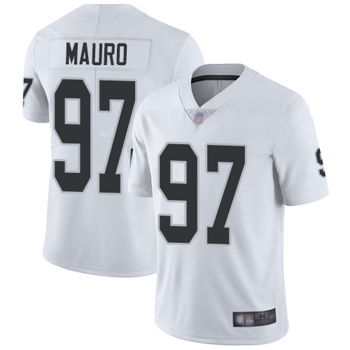 Men Oakland Raiders Limited White Josh Mauro Road Jersey NFL Football 97 Vapor Untouchable Jersey